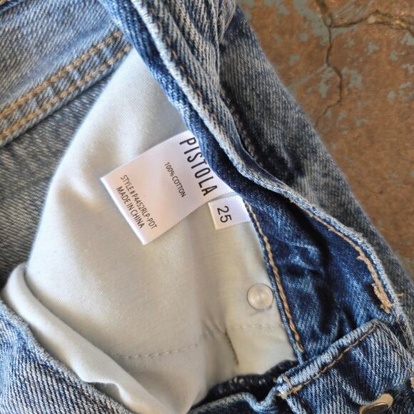 Pistola Kylee Jean Shorts in Playdate Wash Size 25 High Rise Cut Offs Distressed - Picture 8 of 9